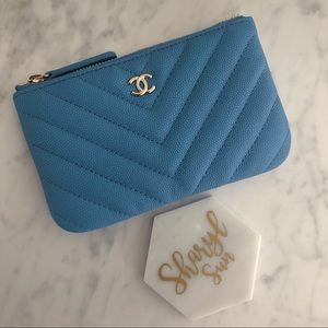 Chanel Mini O Case - Matte Caviar - Dark Blue